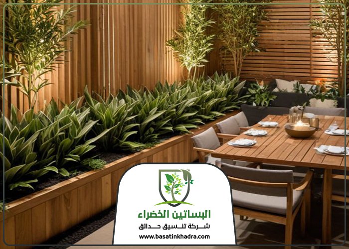 تركيب أحواض زرع خشبي