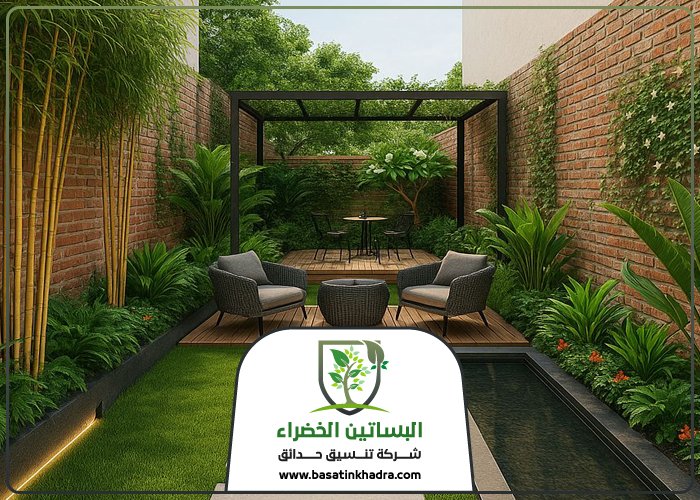 تنسيق حدائق بحي الربيع