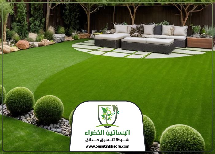 تنسيق حدائق بحي النخيل