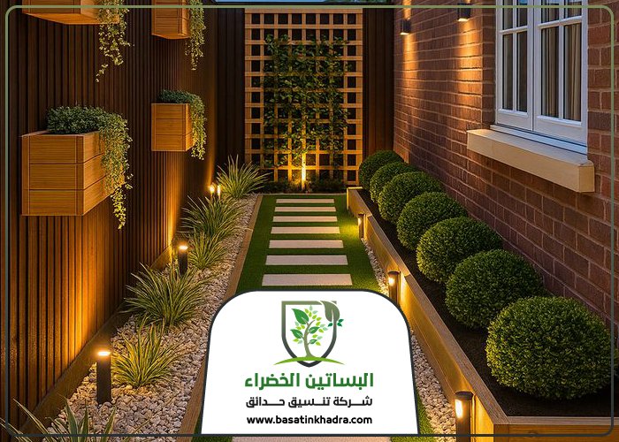 تنسيق حدائق بحي الواحة